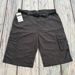 OCHENTA Men's Cargo Shorts/Belt Quick Dry Hiking Gray Shorts Size 32